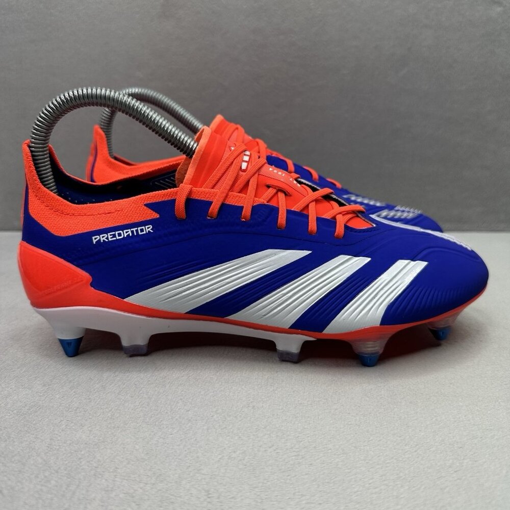 Mens 6 / Womens 7 adidas Predator Elite SG Soccer Cleats Blue Advancement Pack
